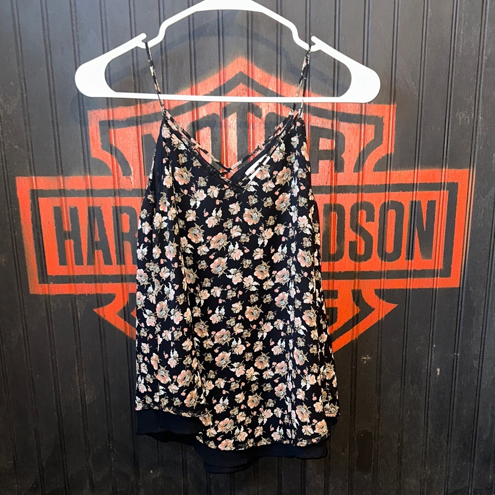 Floral Spaghetti Strap Top